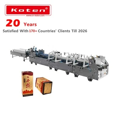 Automatic Lock Bottom Wine Box Folder Gluer Machine